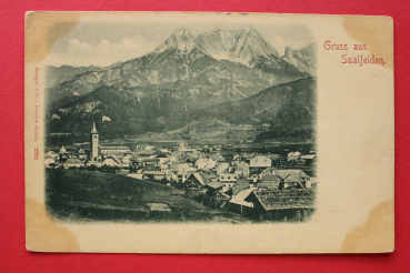 AK Gruss aus Saalfelden / 1900 / Ortsansicht / Salzburg